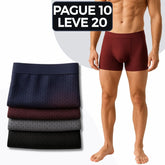 [PAGUE 10 LEVE 20] Kit Cuecas Knox Masculinas em Tecido de Fibra de Bambu Premium com Microfibra Sem Costura